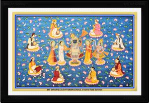 Braj Art Gallery Pichwai Painting Shrinathji & Vallabhacharya Kamal ...
