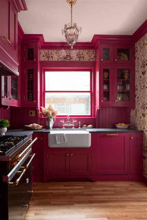 12+ Pink Paint Colors for Your Kitchen Cabinets that are Inspirational!