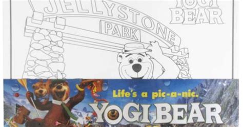 Coloring pictures coloring pages sets 25 pcs pictures YOGI BEAR ...