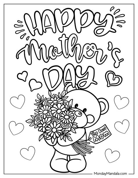 20 Mothers Day Coloring Pages (Free PDF Printables) - Worksheets Library