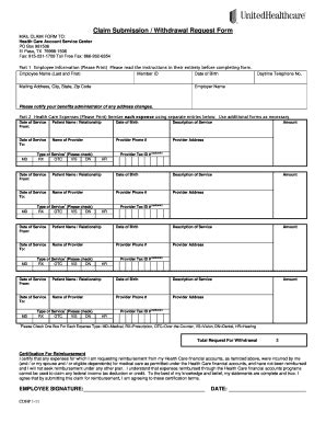 18 Printable united healthcare claim form Templates - Fillable Samples ...