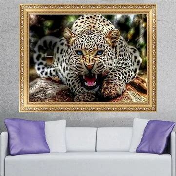 30x40CM 5D Diamond Painting Leopard Embroidery Cross Stitch Home Decor ...