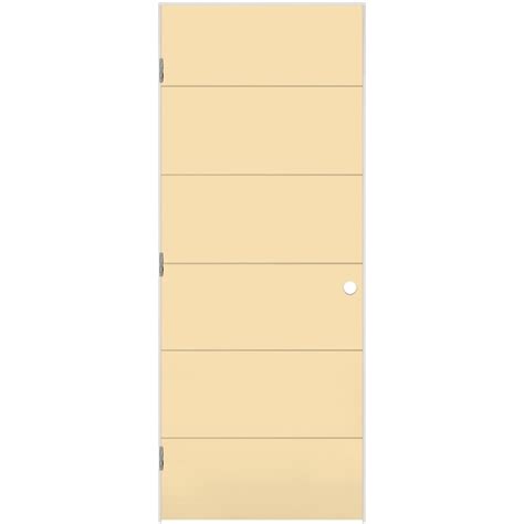 Masonite 24-in x 80-in Cream N Sugar Hollow core Flush Right hand ...