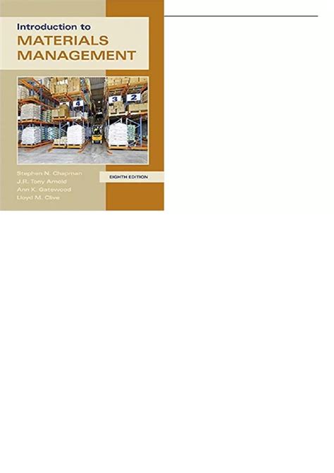 Introduction To Materials Management 8th Edition By Chapman - Test Bank - Management - Test Bank ...