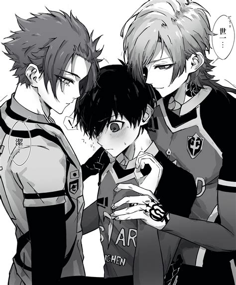 isagi yoichi, michael kaiser, and itoshi sae (blue lock) drawn by ...