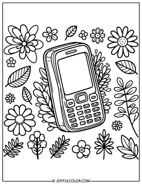 Phone Coloring Pages 的图像结果