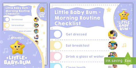 FREE! - Little Baby Bum: Morning Routine Checklist For Kids