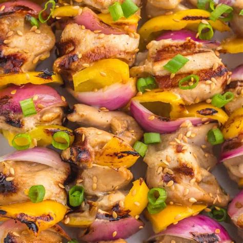 Easy Teriyaki Chicken Skewers