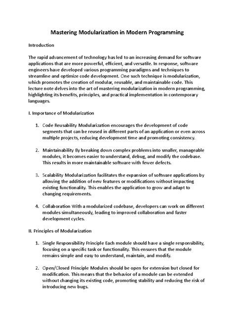 Image result for Modularization in Programming