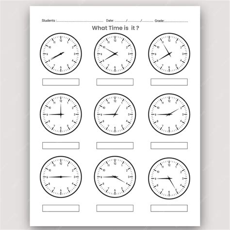 Telling Time Worksheet]