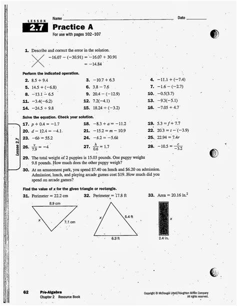 Heidemann 8th Grade Math: Pre Algebra Thursday, 10/10/2013