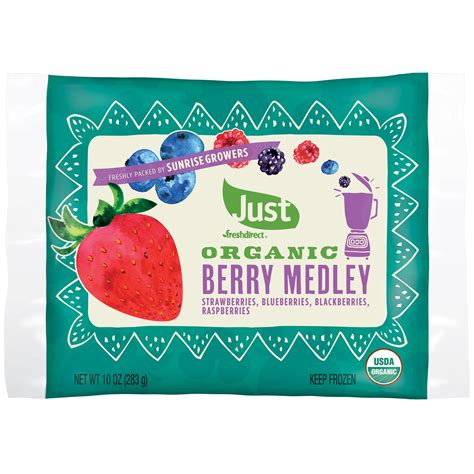 Order Just FreshDirect Organic Frozen Fruit, Berry Medley | Fast Delivery