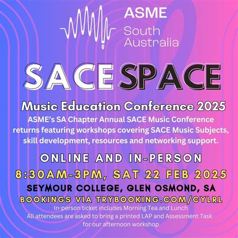 ASME SA SACE Space Music Education Conference 2025, Seymour College ...