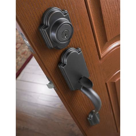 Kwikset Arlington Venetian Bronze Single-Cylinder Deadbolt Entry Door ...