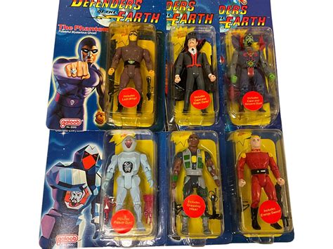 Lot - (6) Vintage 1985 DEFENDERS OF THE EARTH Action Figures by Galoob ...