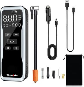 Themisto TH-TY02 Cordless Tyre Inflator 12V DC 150 psi Tyre Air Pump ...