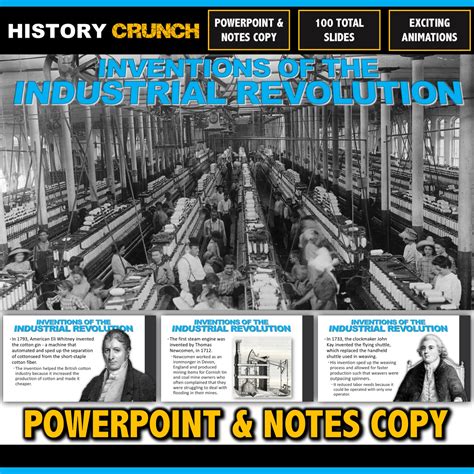 Industrial Revolution Inventions and Inventors - PowerPoint with Notes ...