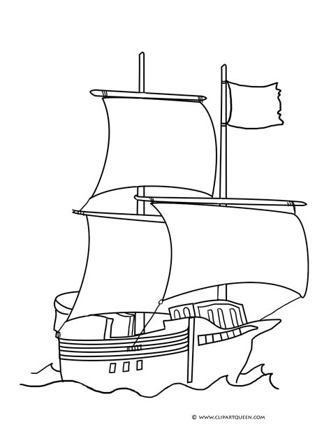 Simple Pirate Ship Drawing at GetDrawings | Free download