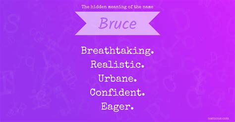 The hidden meaning of the name Bruce | Namious