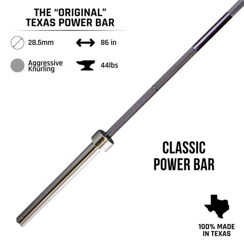"Original" Texas Power Bar | Legendary Powerlifting Barbell Since 1980