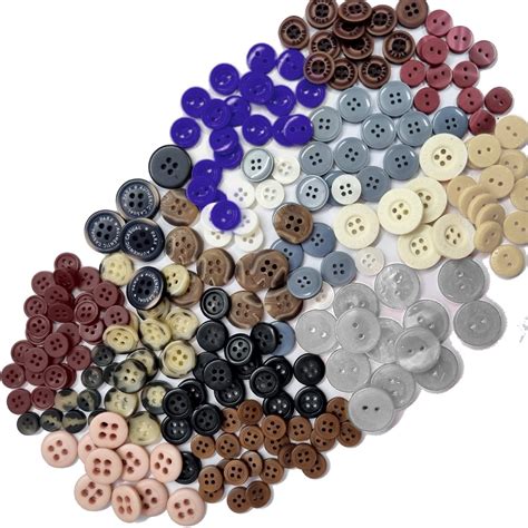 Aakriti Buttons Mixed Color Assorted Sizes (16 Line to 32 Line) for ...