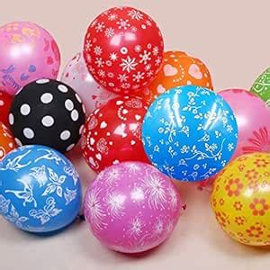 Rozi Decoration Assorted Printed Balloon for Birthday Anniversary Baby ...