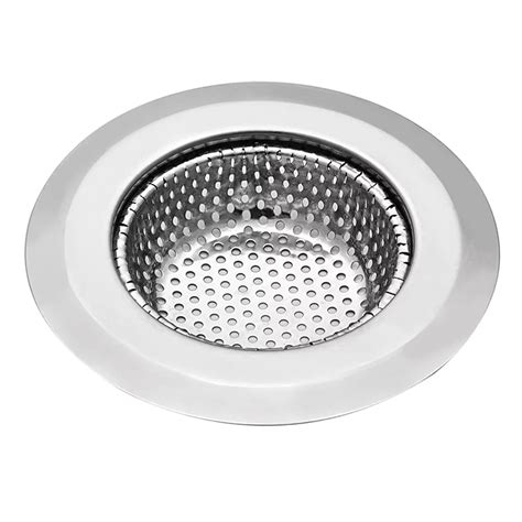 Hian Round Stainless Steel Kitchen Sink Strainer – Silver Perforated ...