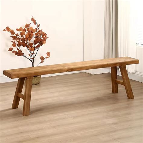Amazon.com: Farmhouse Wood Bench Indoor,Vintage Noodle Bench,Narrow ...