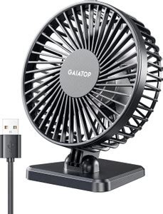 Gaiatop Small Desk Fan, Portable 3 Speeds Wind Mini Desktop Table ...