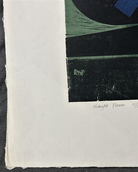 Peter Green - Midnight Flower 1969 Signed Limited Edition Large Woodcut ...