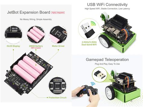 Waveshare JetBot 2GB AI Kit AI Robot AI-Based Smart Robot Comes with ...