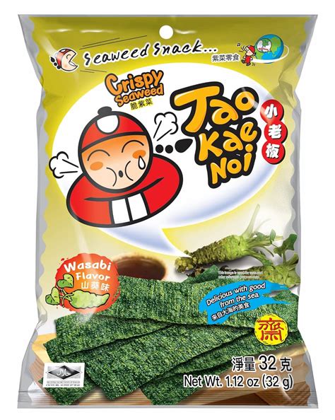 Tao Kae Noi Crispy Seaweed Wasabi Flavour, 32 g : Amazon.in: Grocery ...