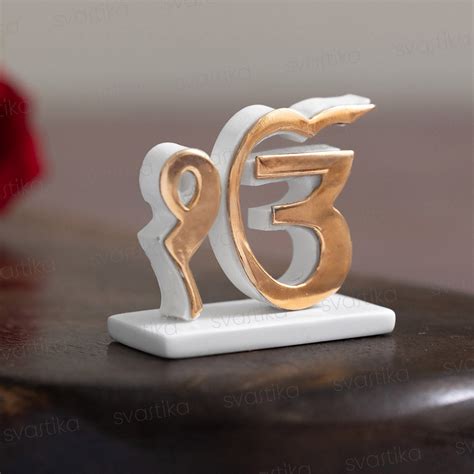 Svastika Ek Onkar for Car Dashboard | 24 Karat Gold Plated
