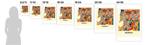 Buy Mumbai Map Print - Full Color Map Poster Online in India - Etsy