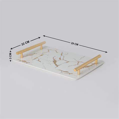 Buy Aubree Ceramic Decorative Tray from Home Centre at just INR 1299.0