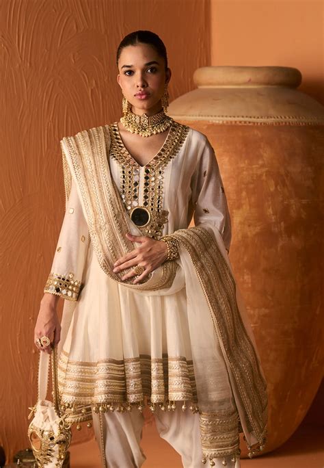 FIRDAUS MIRROR PEPLUM SET – kumuddesigns