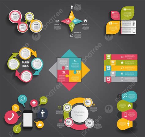 A Vector Illustration Of Infographic Templates Designed For Business ...