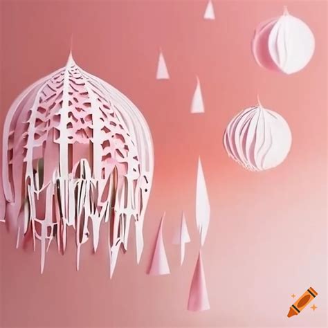 Paper cut lampshade
