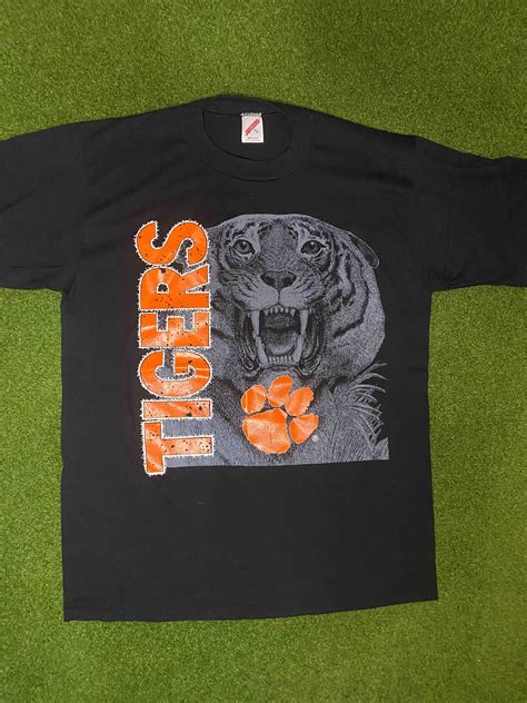 90s Clemson Tigers - Vintage College Tee Shirt (XL) – Gametime Vintage