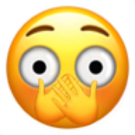 Blushing Wide Eyes Emoji Clipart - Full Size Clipart (#5327627 ...