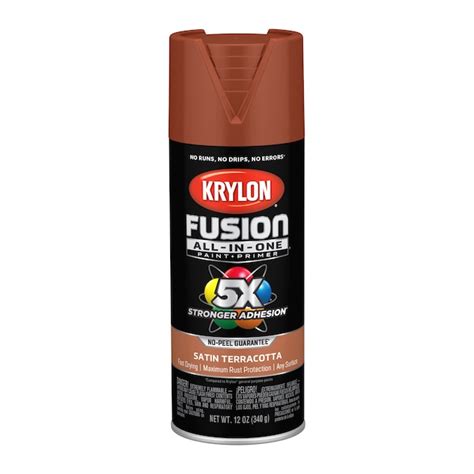 Krylon Fusion All-In-One Satin Terracotta Metallic Spray Paint and ...