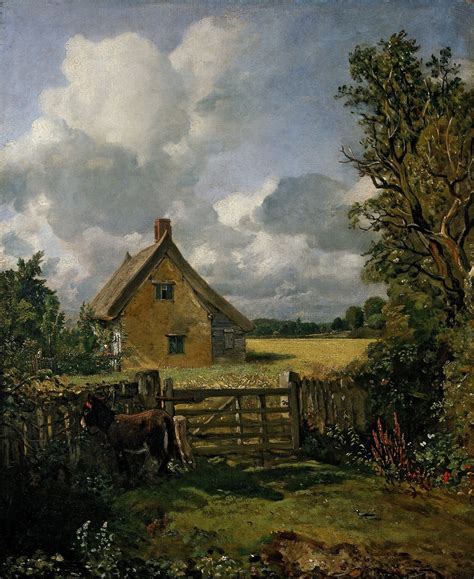 John Constable - A Cottage in a Cornfield [c.1817-33] | Flickr - Photo ...