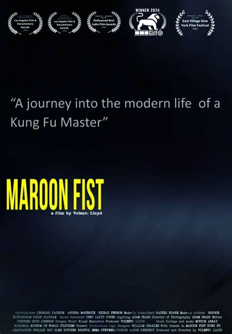 Jumping into 2025 with a few more laurels for Maroon Fist, the film I ...