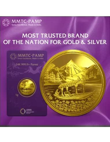 MMTC-PAMP Heaven On Earth Gold Coin of 5 Grams 24 Karat in 999.9 Puri