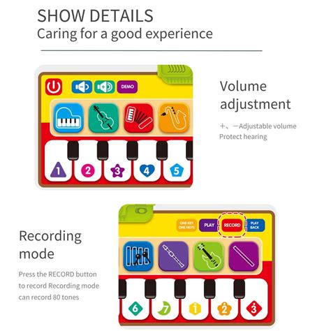 Cheap Piano Music Mat For Kids Floor Piano Mat Musical Keyboard Playmat ...