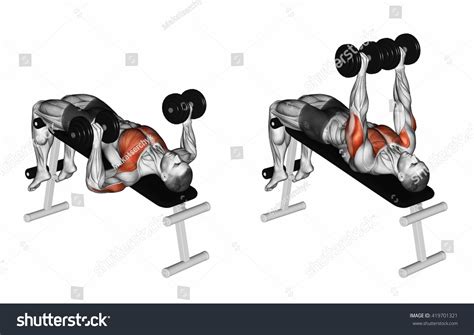 Flat Bench Dumbbell Press