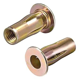 uxcell Multi-Grip Rivet-Nut, M8 Pre-Bulbed Shank Carbon Steel Color ...