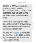 Billdesk — APEPDCL bill paid , but due still showing