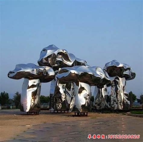 不锈钢城市蘑菇雕塑 - 卓景雕塑公司