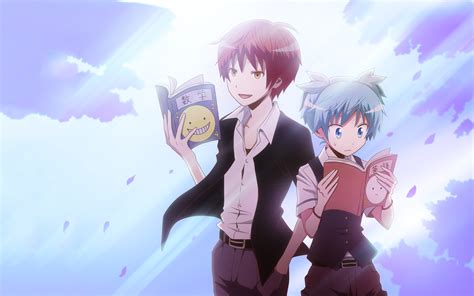 Karma and Nagisa: Assassination Classroom HD Wallpaper by kimi